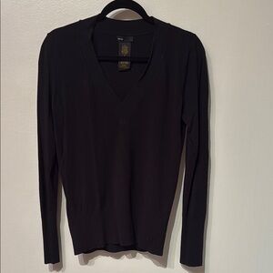 Black V-Neck Sweater